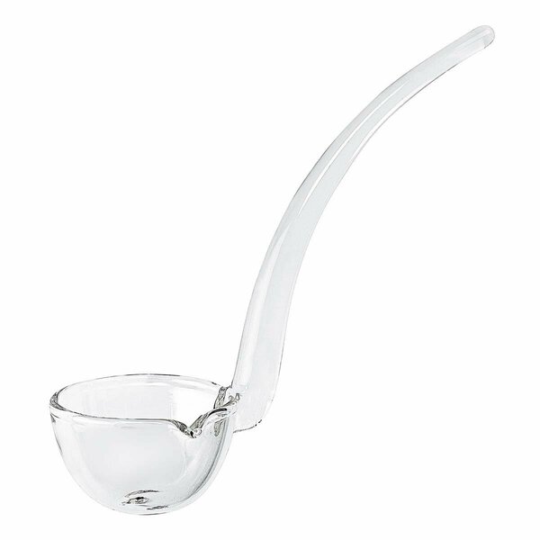 Tarifa 6 in. Mouth Blown Crystal Gravy Dressing & Sauce Ladle, Clear TA3094039